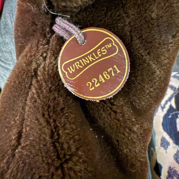 Vintage 1984 Wrinkles Dog Puppet by Ganz Bros Original Dog Tag - Picture 4 of 5